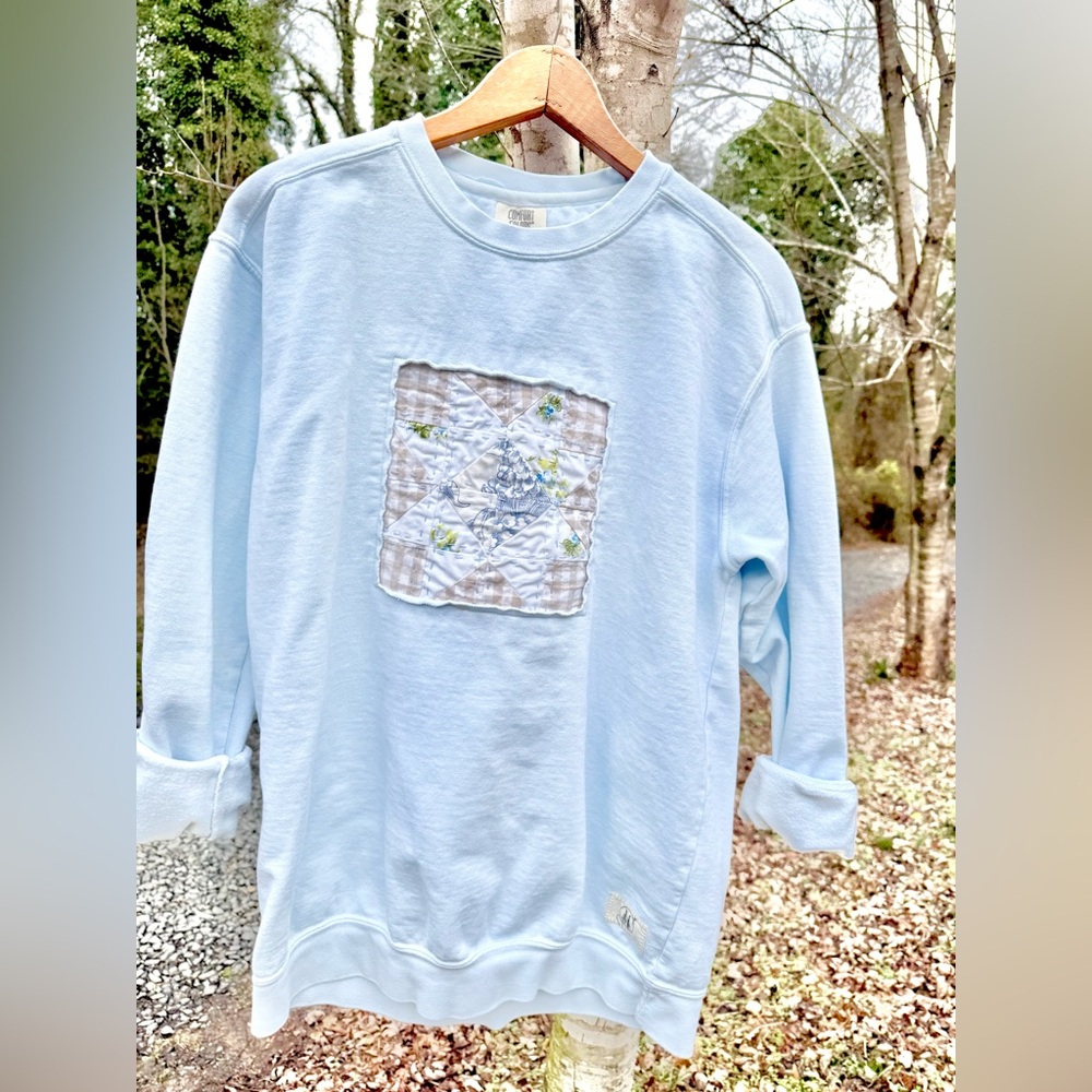 Quilted Up-Cycled Sweater!